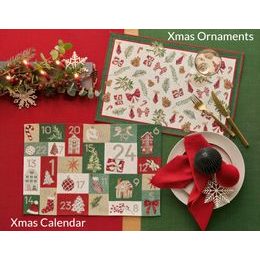 Vianočný gobelínový košík na pečivo Xmas Decor 10x18 cm, Sander