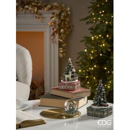 Vonná dekorativní svíčka hvězda červená, 8 x 13,5 cm