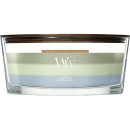 WoodWick - Trilogy Verdant Woods, svíčka loď 453.6 g