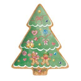 Vánoční talíř perníkový stromeček Sweet Christmas 20,5x25,5cm, Easy Life