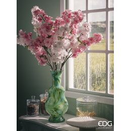 Umělá květina větvička orchideje bílá, 93 cm