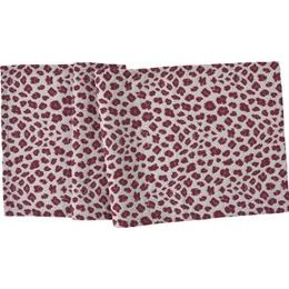 Běhoun na stůl Uhuru leopard bordó 40x100 cm, Sander
