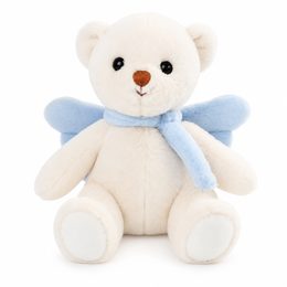 Plyšový medvídek Guardian Angel modrý baby, 18 cm