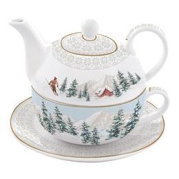 Porcelánová súprava čaj pre jedného lyžiari 350ml Chalet, Easy Life