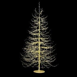 Vánoční dekorace světelný strom 1940 LED zlatý, 180x115 cm