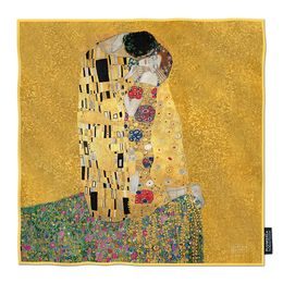 Hedvábný šátek The Kiss, Gustav Klimt