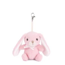 Klíčenka plyšový zajíček Bouncy Bunny růžový