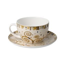 Vánoční porcelánový set šálek s podšálkem na espresso 2ks 75ml Fancy Gingerbread, Easy Life