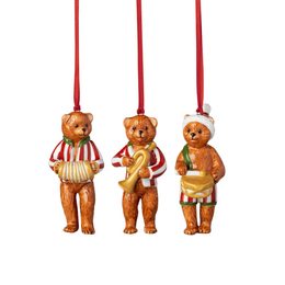Nostalgic Ornaments vianočné závesné ozdoby medvedíky, 3 ks, Villeroy & Boch