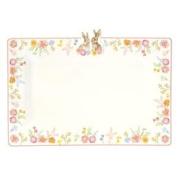 Veľkonočný obdĺžnikový podnos so zajačikmi Tres Jolie 36 × 24 cm, Easy Life