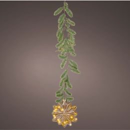 Vánoční dekorace stromeček s hvězdou s LED osvětlením, 4,2x27x30 cm