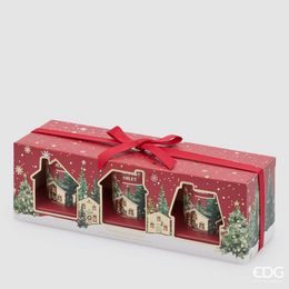Vianočná sada vonných sviečok 3ks Noel Apple Cider, 6×5 cm