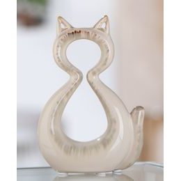 Dekorácia kovový anjel so srdcom bielo-zlatý, 56,5x25x11,5 cm