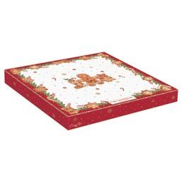 Vianočný porcelánový podnos na tortu s naberačkou 32 cm Fancy Gingerbread, Easy Life