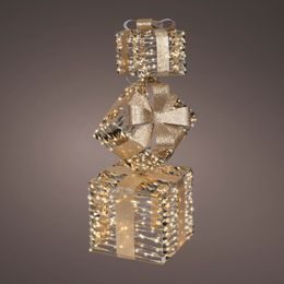 Vánoční dekorace stromeček s hvězdou s LED osvětlením, 4,2x27x30 cm