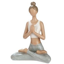 Dekorace figura žena jogínka Hannah, 6x10,5x14 cm