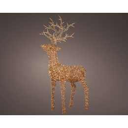 Vánoční světelný věnec zlatý 720 LED, 60 cm