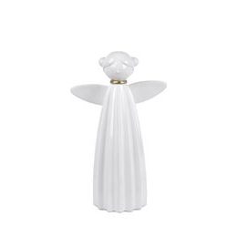 Vánoční dekorace anděl s LED osvětlením bílý, 16x26x9 cm