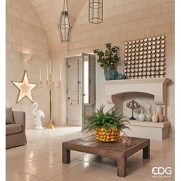 Keramická váza/kvetináč Chakra Lemon žltá, 24x42 cm