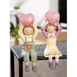 Porcelánová dekorace srdce s LED osvětlením bílé, 8,5x10x5 cm