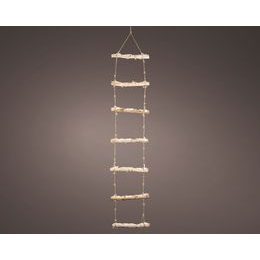 Vánoční závěsná dekorace žebřík s LED osvětlením, 4x35x150 cm