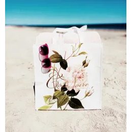Côte Noire - dárková velká taška květinová, 40x40x26 cm
