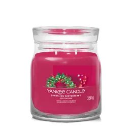 Yankee Candle - Signature vonná svíčka Sparkling Winterberry, 368 g