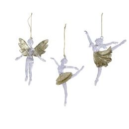 Ozdoba víla na zavěšení 1ks, 3x14x14 cm