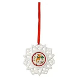 Vánoční ozdoba vločka s kočičkou Christmas Lights, 7,8 cm, Rosenthal