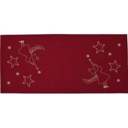 Vianočný behúň na stôl Stardust červený 38x85cm, Sander