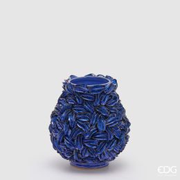 Keramická váza Freaky Alghe Bombato modrá, 20,5x19 cm