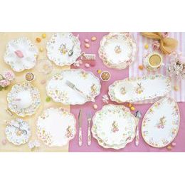 Vianočný servírovací oválny podnos White Elegance 35x23, 5cm, Easy Life