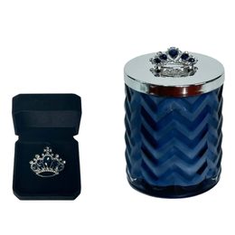 Côte Noire - Round Art Deco sviečka White & Gold, Čaj z kvetov jazmínu