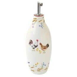 Porcelánová láhev na olej/ocet Country Life v dárkovém balení 300ml, Easy Life