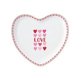 Porcelánový talíř ve tvaru srdce Cuoricini 20x19 cm, Easy Life