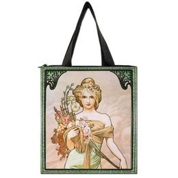 Dámska taška cez rameno Spring Alfons Mucha, 35x32x12 cm