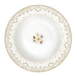 Vianočný hlboký tanier White Elegance 21,5 cm, Easy Life