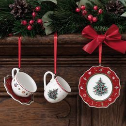 Toy 's Delight Decoration Vianočná závesná dekorácia Kávový servis 3ks, Villeroy & Boch