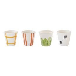 Porcelánová sada hrnků na espresso bez ucha 4ks Caffe Fantasia 60 ml, Easy Life
