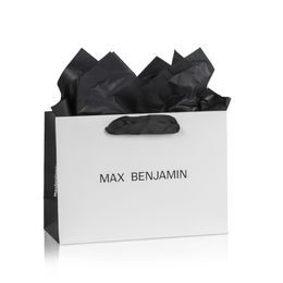 Max Benjamin - bílá dárková taška velká