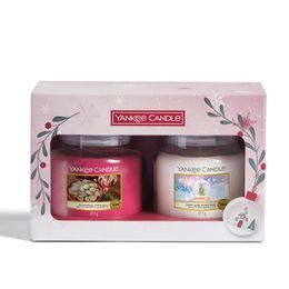 Yankee Candle - Vianočná darčeková sada 2 stredných sviečok classic