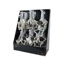 Vánoční skleněná mini ozdoba příroda 1ks, 4x7,5 cm