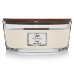 WoodWick Linen, svíčka loď 453.6 g