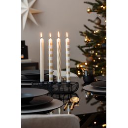 Christmas Chic sada kónických svíček bílo-zlatá 4ks 29x2cm, Villeroy & Boch