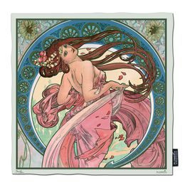 Hodvábna šatka Arts Dance 90x90cm, Alfons Mucha