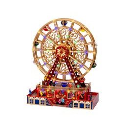 Vianočný dekoračný kolotoč s LED osvetlením, 17,5x38x48 cm