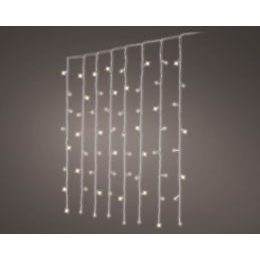 Vánoční osvětlení do okna 240 LED teplá bílá, 2x2 m