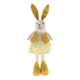 Velikonoční dekorace zaječice žlutá/béžová, 13x8x49 cm
