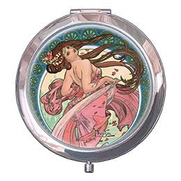 Kapesní zrcátko Arts Dance Alfons Mucha, 7x11 cm