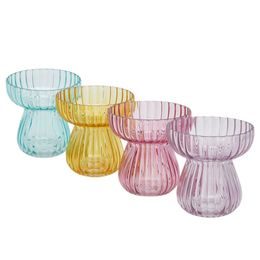 Jarná sklenená váza Bifold 1ks, 15,5x15 cm